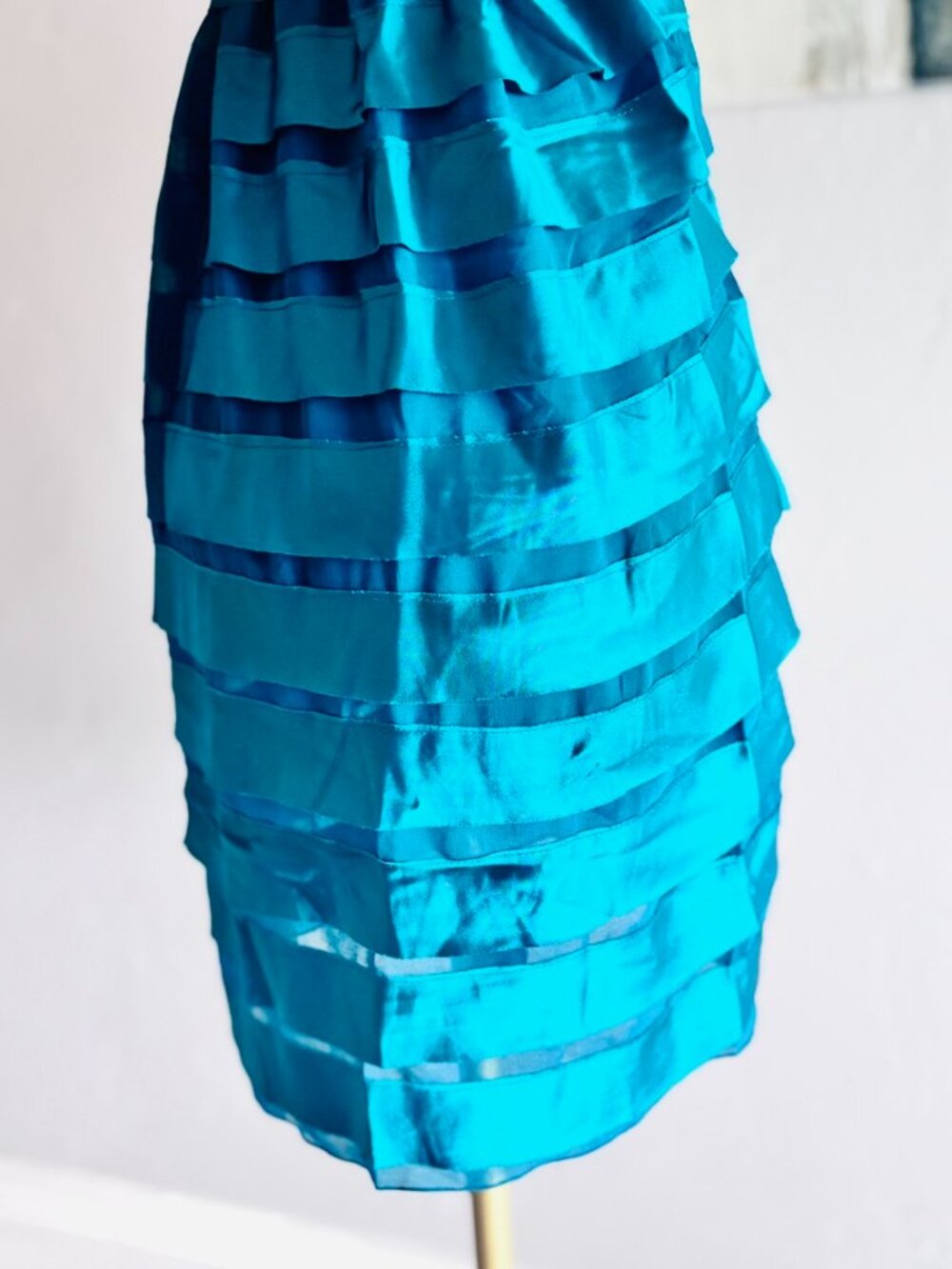 ✨ Lucy Paris Teal Ruffle Mini Dress | NWT ✨ - Picture 5 of 8